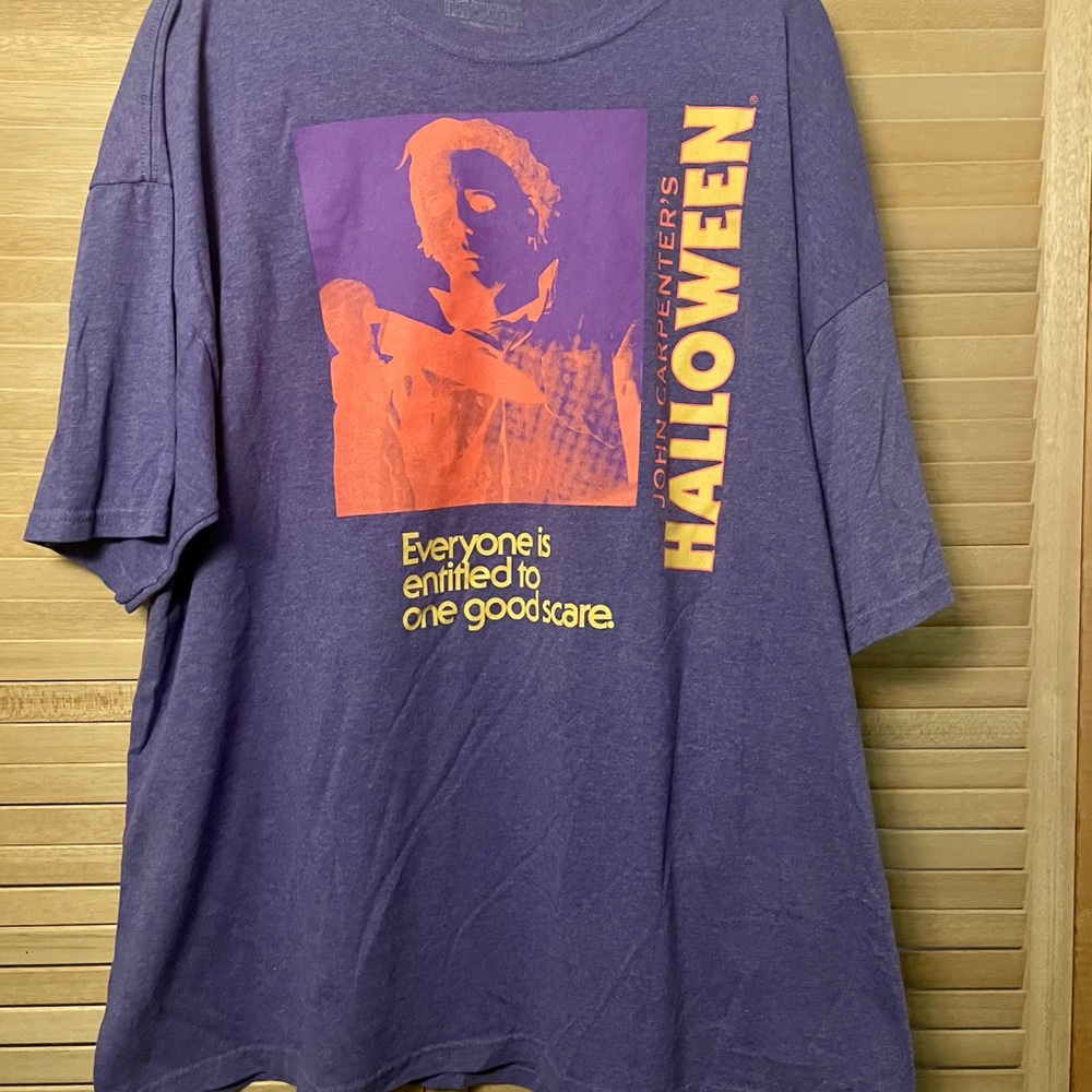 Purple Halloween Michael Myers Men’s T-Shirt